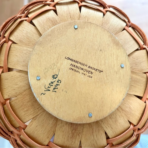 1995 Longaberger basket Pumpkin Combo Pumpkin cloth Liner/Protector/booklets - Picture 6 of 7